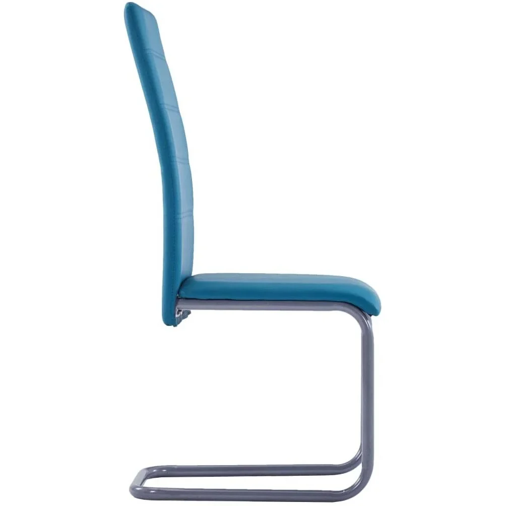 Esszimmerstühle 2-Sitzer Kunstleder blau - 0