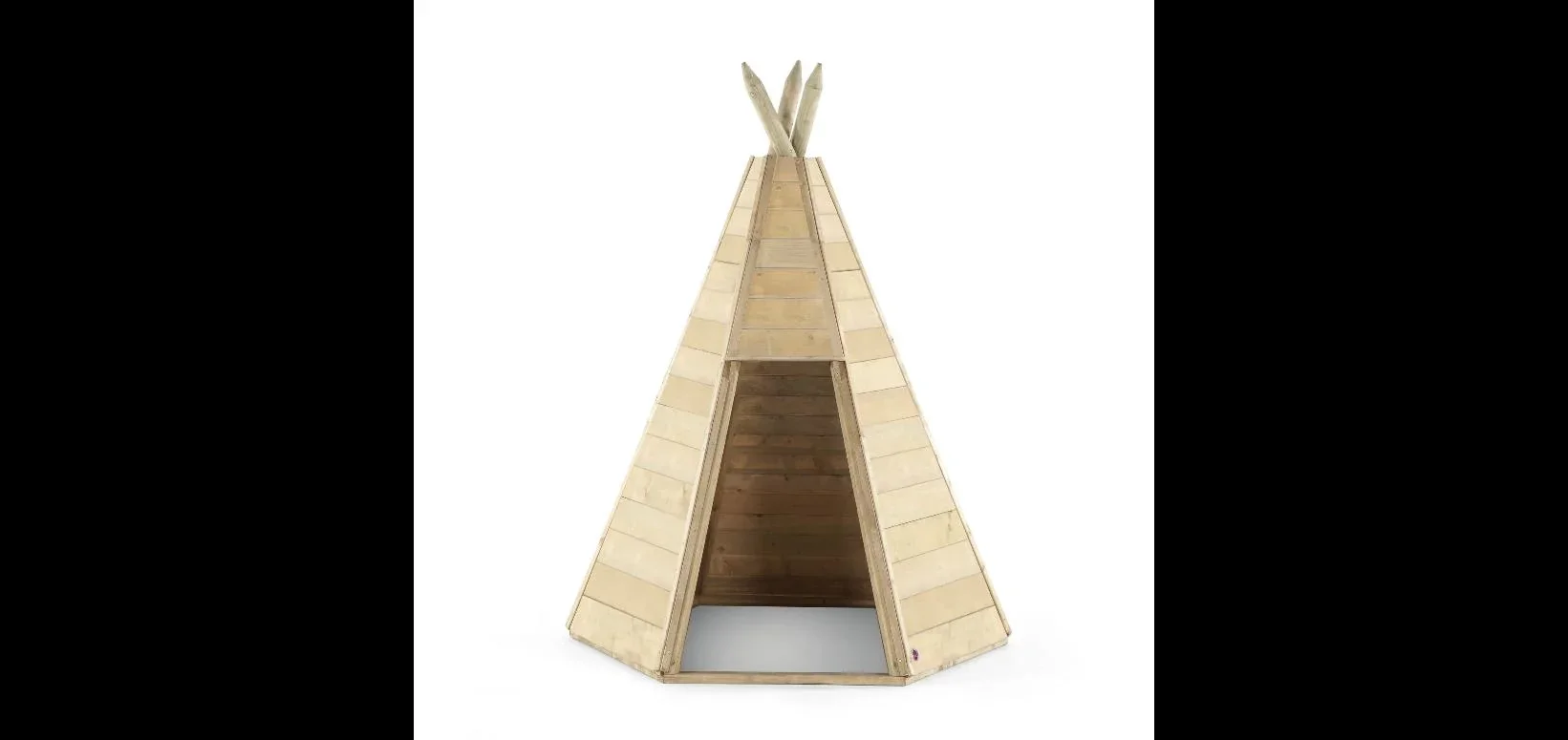 Holz Tipi Hideaway 170, Outdoor-Tipi für Kinder aus Holz, Spielzelt, 1,70 m hoch, natur - 1
