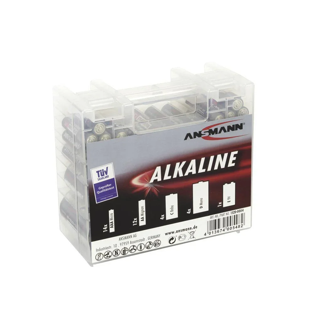 Alkaline Red-Line 35er Batterie Mischbox - 0