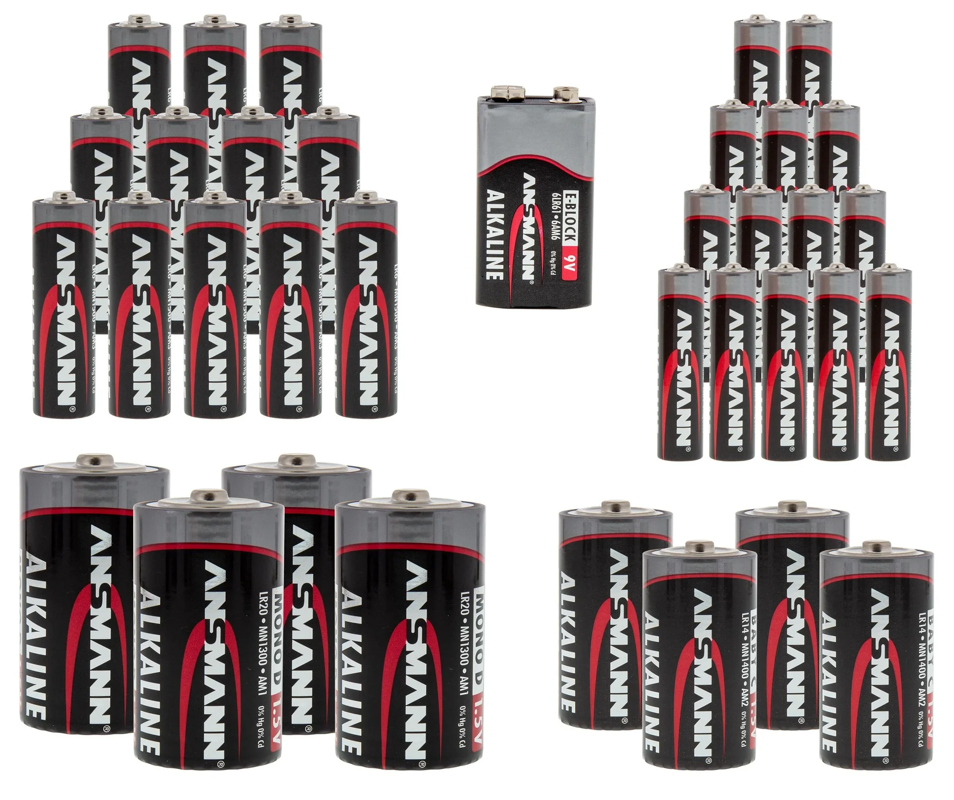 Alkaline Red-Line 35er Batterie Mischbox - 1