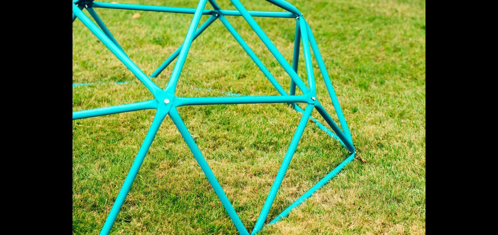 Kletterdome Deimos, Outdoor-Kletterkuppel für Kinder, 1,90 m Durchmesser, türkis - 0