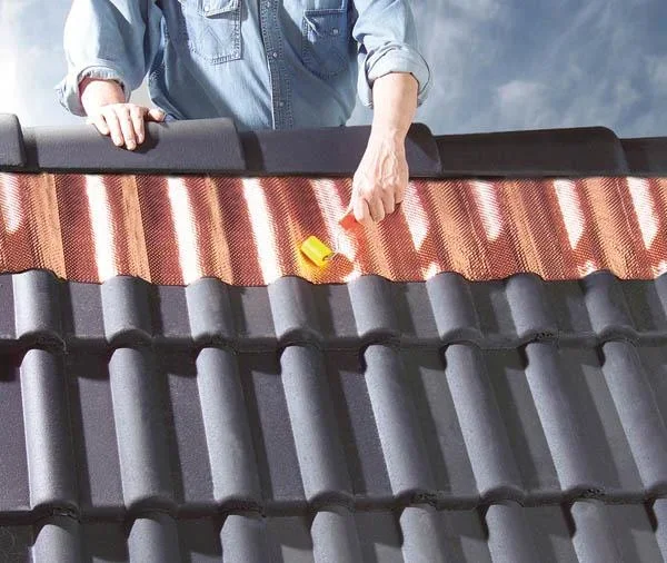 Dach-Reinigungsband, 5 Meter Rolle, Strukturiertes Kupferband. - 8