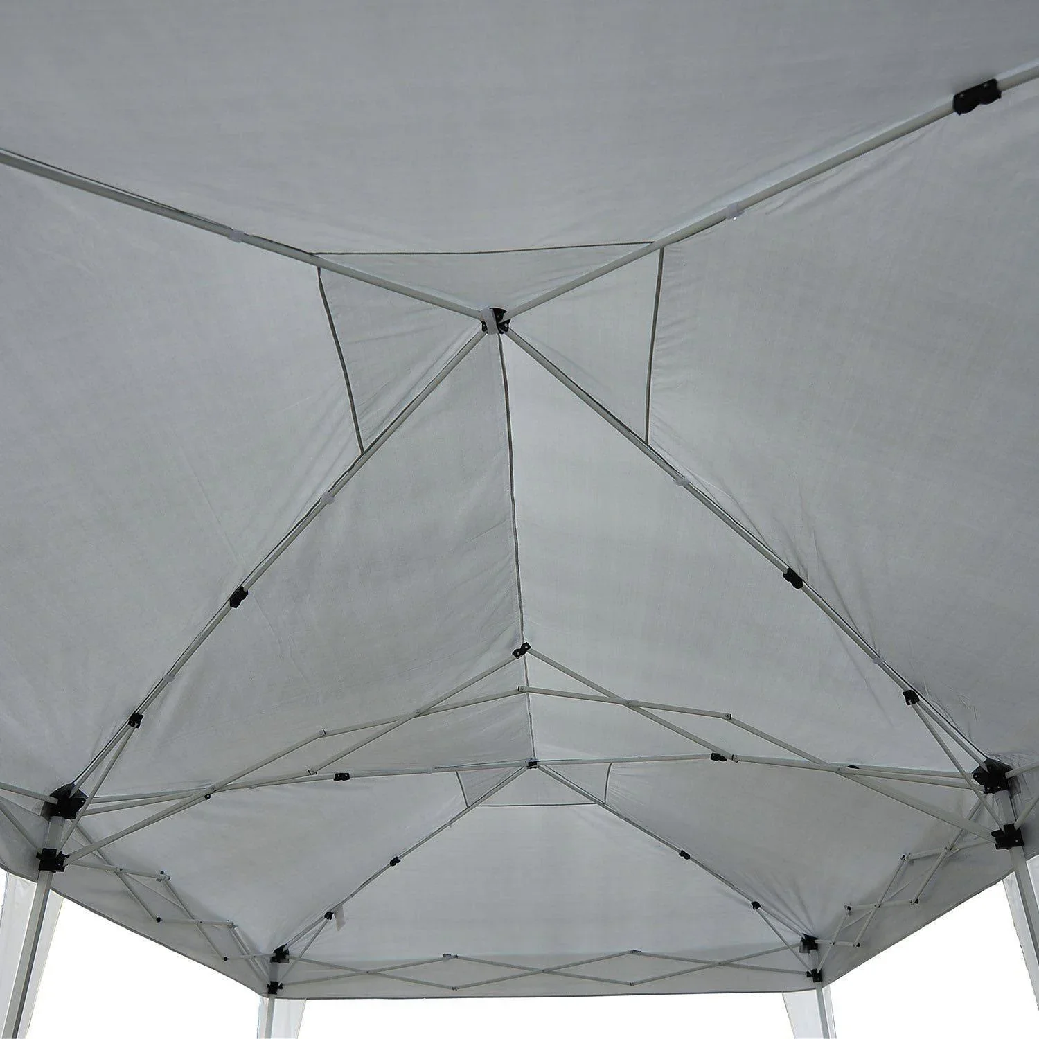 3x6 m Faltpavillon Pavillon Partyzelt Gartenzelt inkl. 6 Seitenteile Weiß - 0