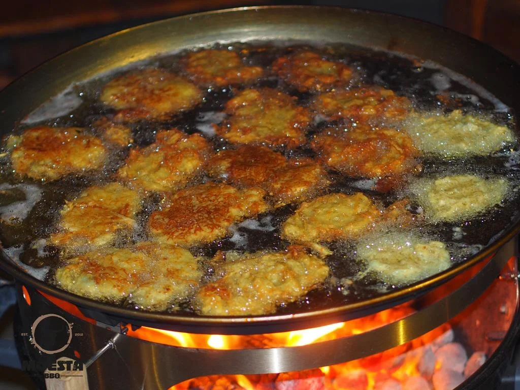 PAN BBQ Set - für Smokin Pizzaring: 47 / 50cm - die XXL Pfanne für Paelle, Reibekuchen und vieles mehr - 2