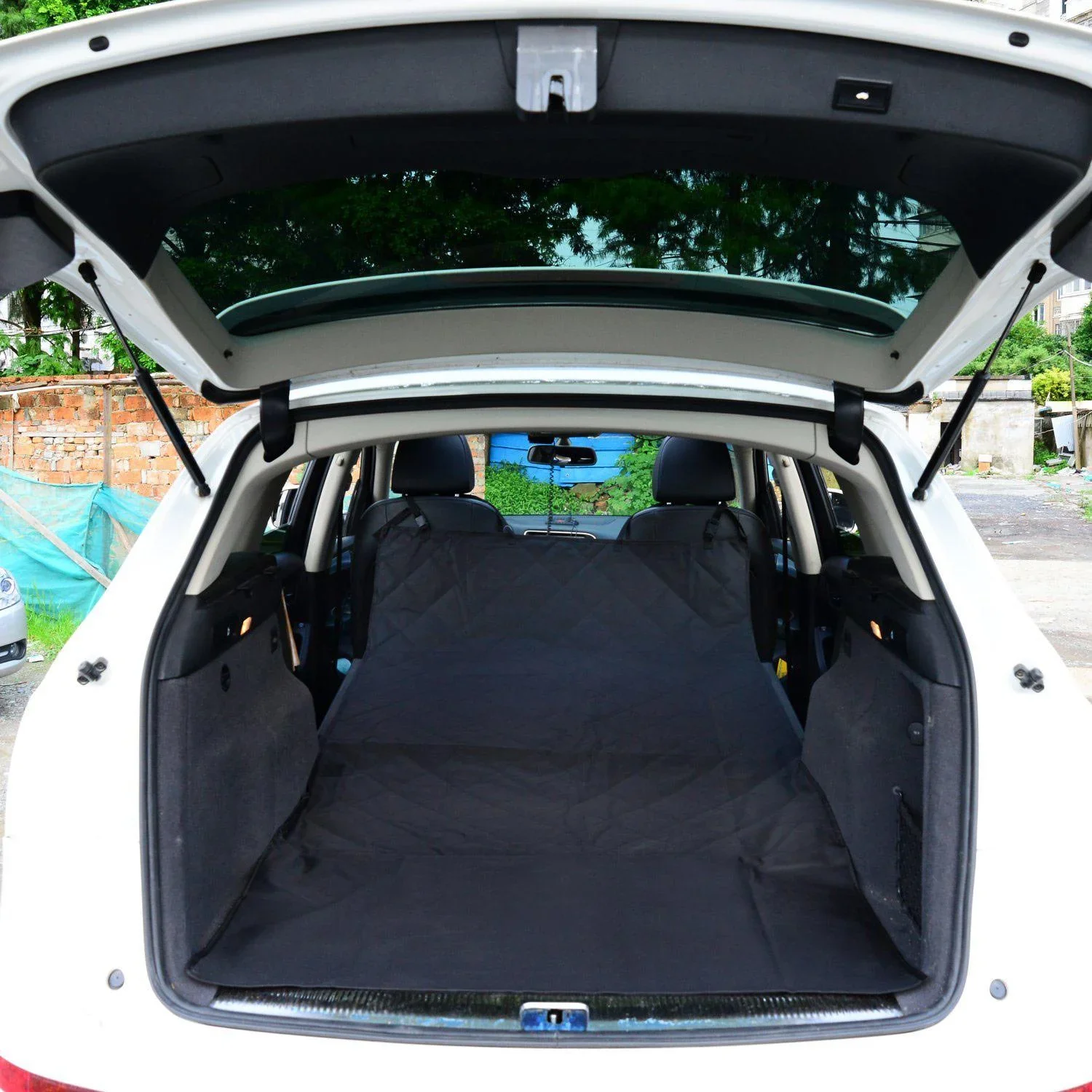 Hundedecke Auto Kofferraumdecke Schwarz 198 x 107 cm - 7