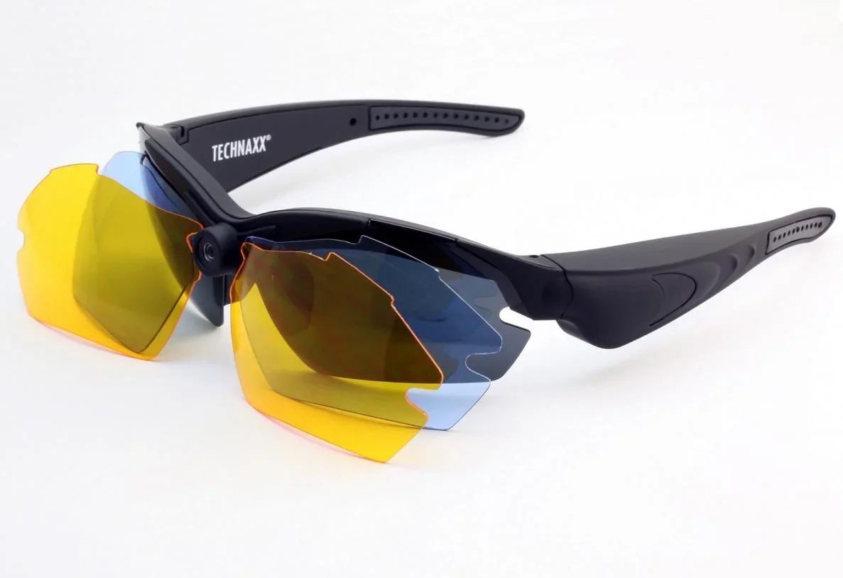 Video Brille TX-25 mit FullHD Auflösung und auswechselbaren Sonnenschutzgläsern - 3
