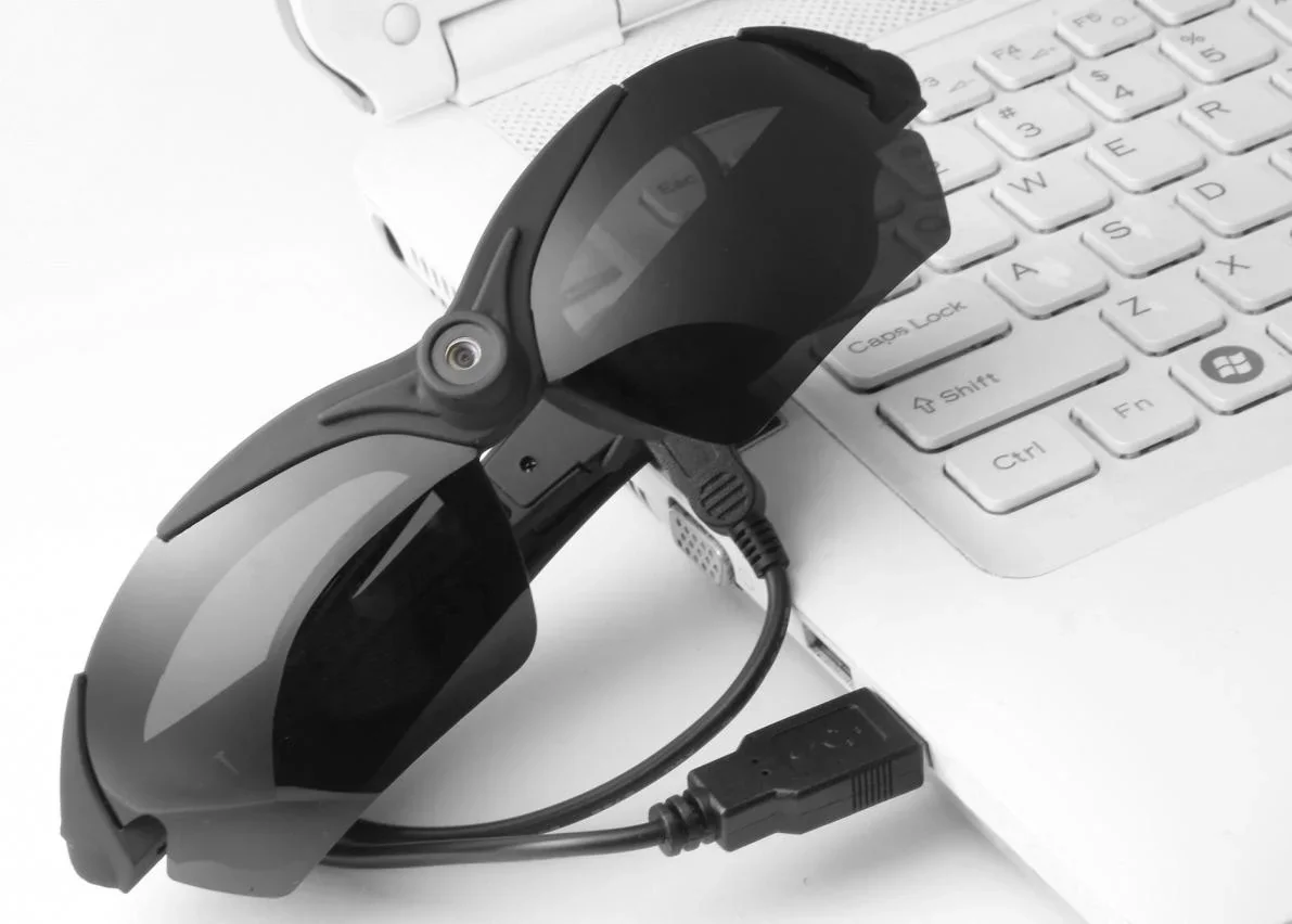 Video Brille TX-25 mit FullHD Auflösung und auswechselbaren Sonnenschutzgläsern - 5