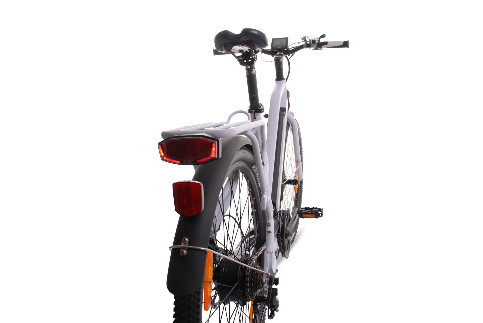 Damen Alu Elektro Trekking-Bike, 27,5 Zoll, Rahmenhöhe 44 cm, 21-Gang Kettenschaltung, weiß, " Voga Bianco " - 1