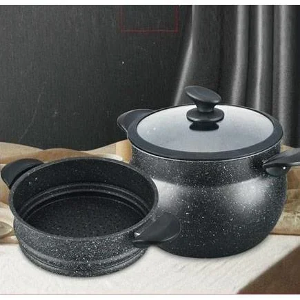 Couscous-Pfanne - 24cm - 8L - Schwarz - 5