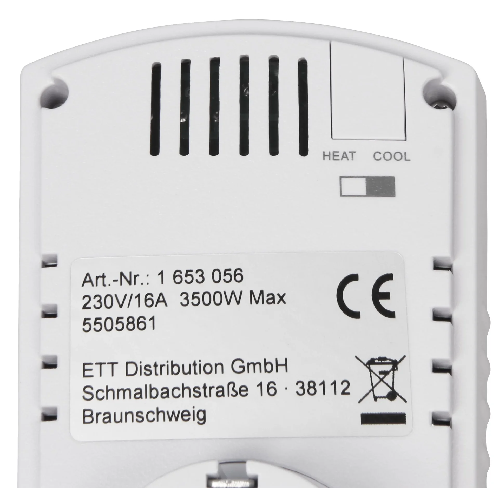 Steckdosen-Thermostat 5-30°C, 3500W - 3