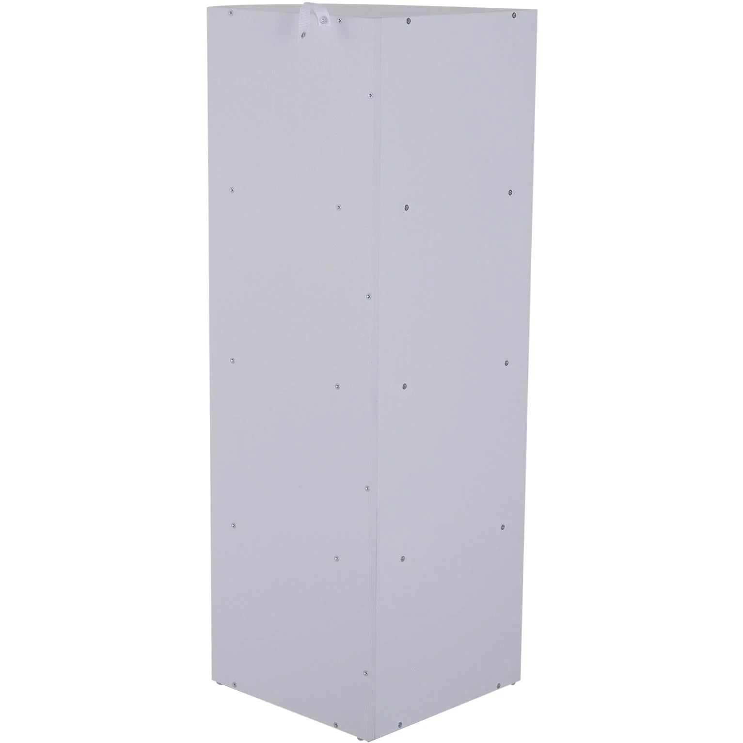 Eckregal Standregal Bücherregal Dekoregal Holzregal fächerförmig 4 Fächer Weiß 39,5 x 39,5 x 120 cm - 2