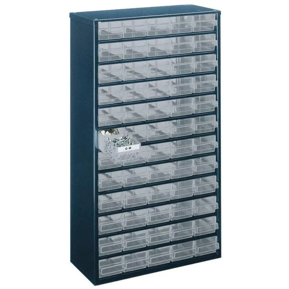 Kommode mit 48 Schubladen - Metall - 30,6x55,2x15 cm - 1