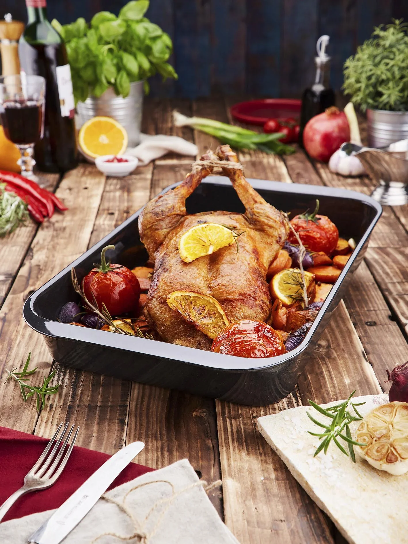 Bräter "Emaille" inklusive Rezeptbuch - 1