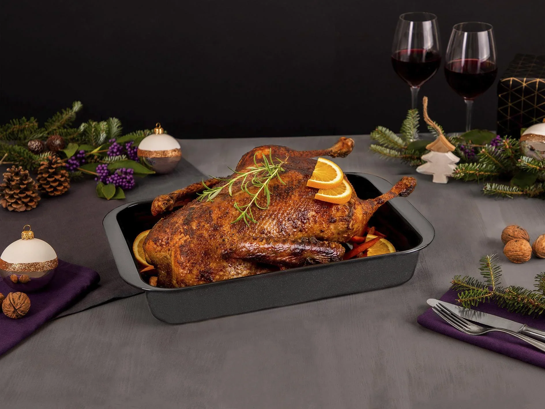 Bräter "Emaille" inklusive Rezeptbuch - 2