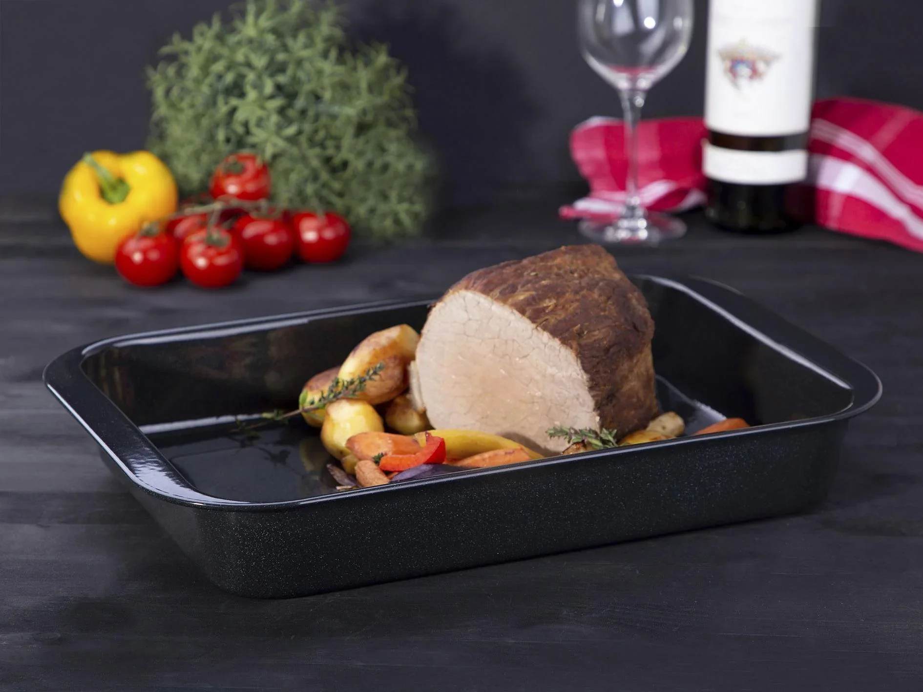 Bräter "Emaille" inklusive Rezeptbuch - 6