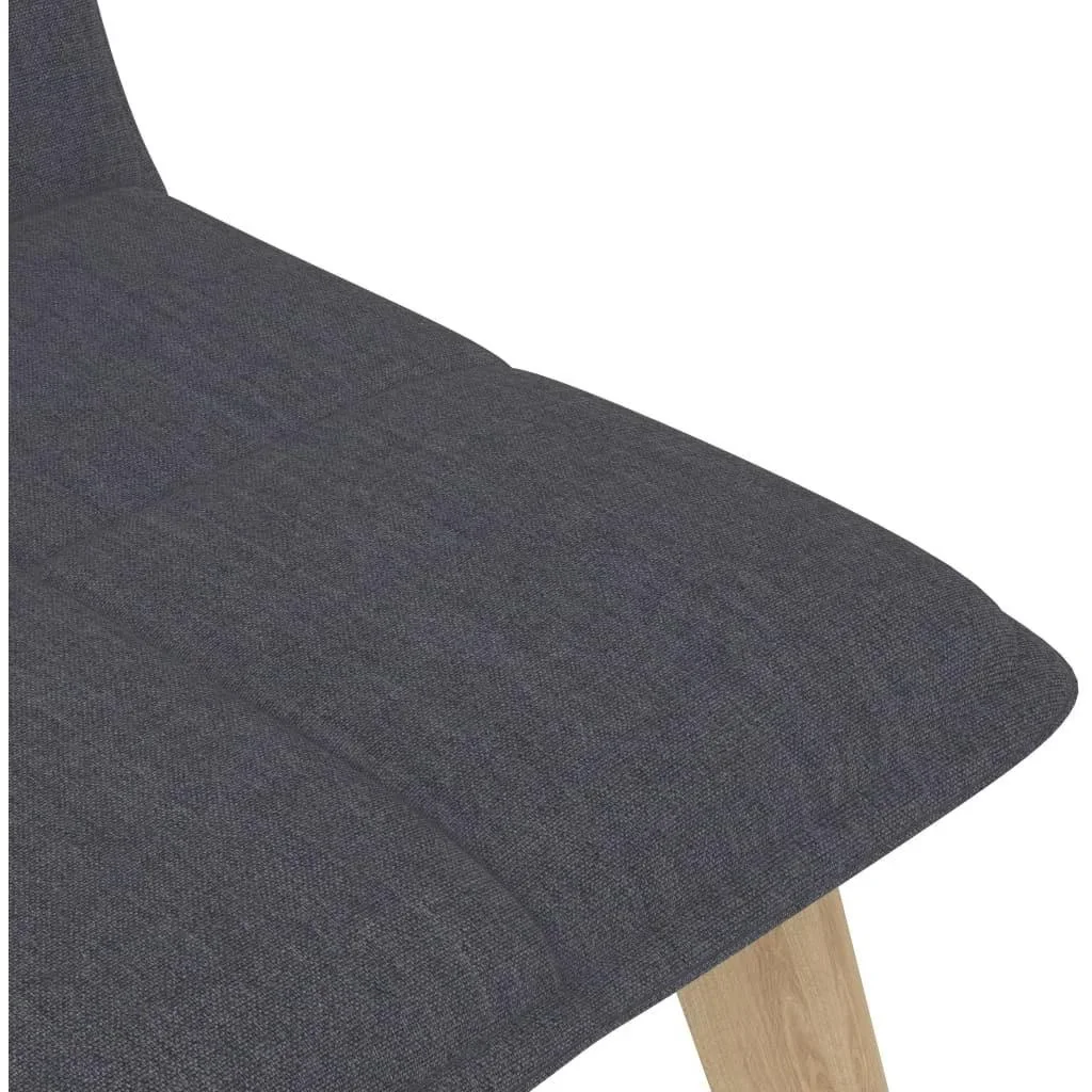 Esszimmerstühle 2-Sitzer Stoff dunkelgrau - 2