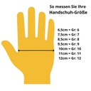 Montagehandschuhe PU grau, Gr. 7-0