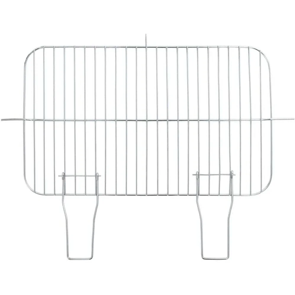 Holzkohlegrill - Grillfläche 54 x 34 - Edelstahl - Schwarz - Mit Spieß - 5