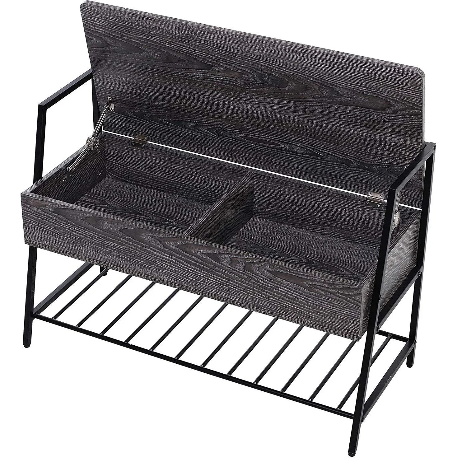 Schuhregal mit 2 Staufächer - 4