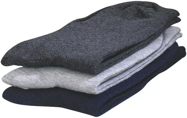 Komfort Socken, Gr. 43-46, 3er Set, je 1 x natur/ beige/ grau - 1