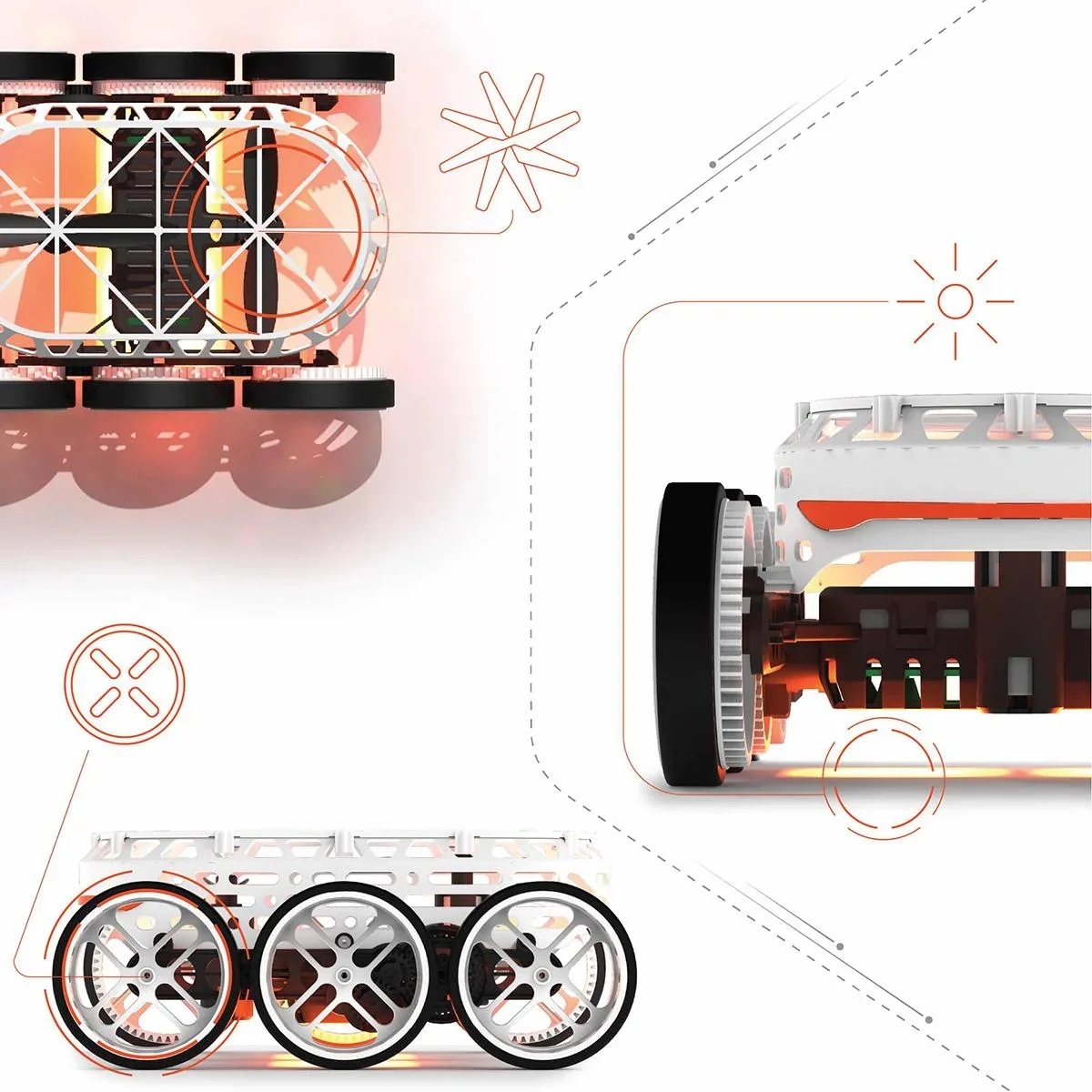 Sharper Image RC Gravity Rover - Fährt über Boden, Wände und Decken - 3