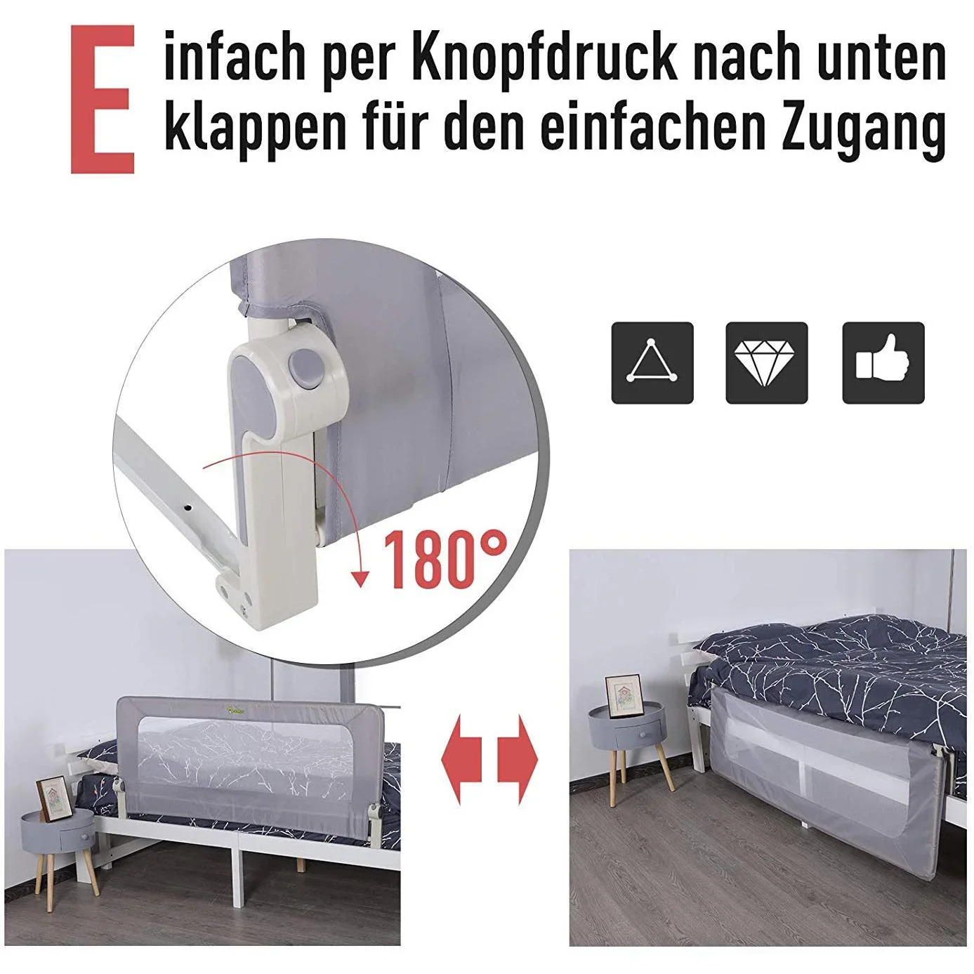 Bettschutzgitter für Kinder - 6