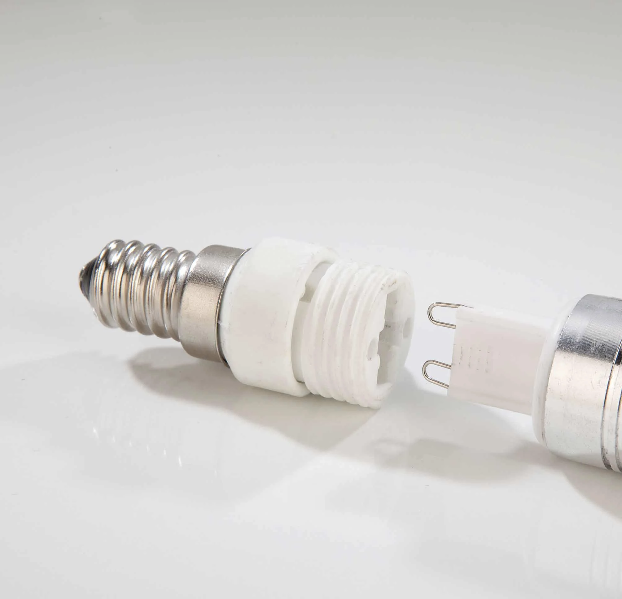 Adapter GU10 auf E14 Sockel, 3 Stück - 0