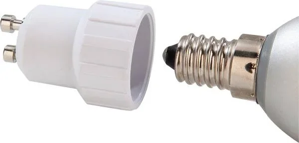 Adapter GU10 auf E14 Sockel, 3 Stück - 1