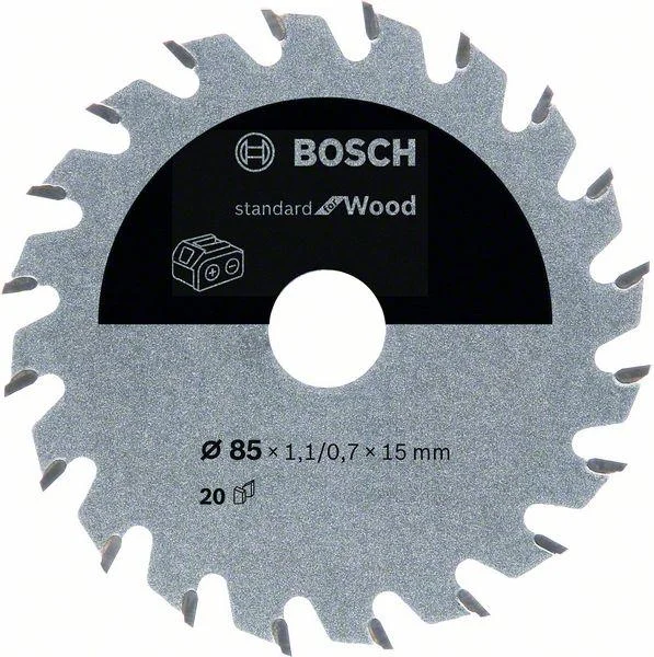 Kreissägeblatt für Akkusägen, Standard for Wood, 85 x 1,1/0,7 x 15 mm - 5