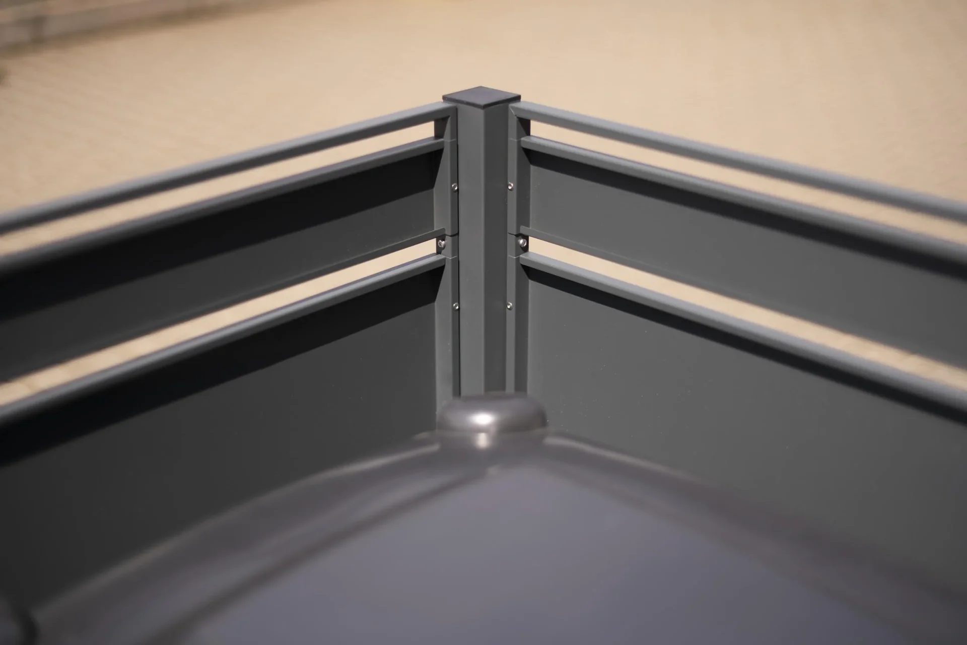 Mülltonnenverkleidung Planum 2er Box, 120 cm, holzoptik - 4