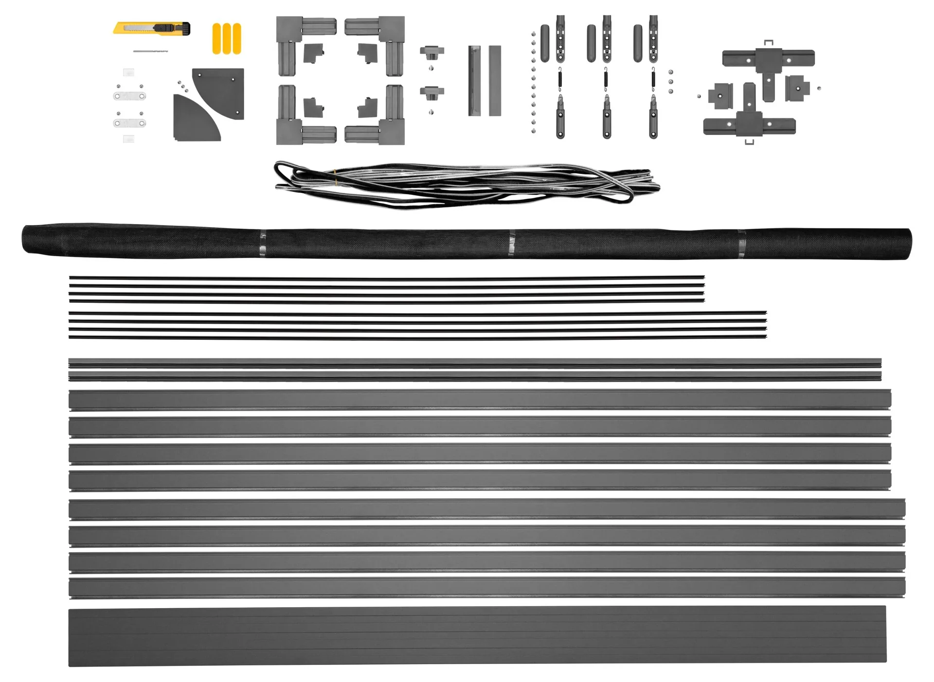 Fliegengittertür Premium, 120 x 240 cm, Farbe anthrazit - 1