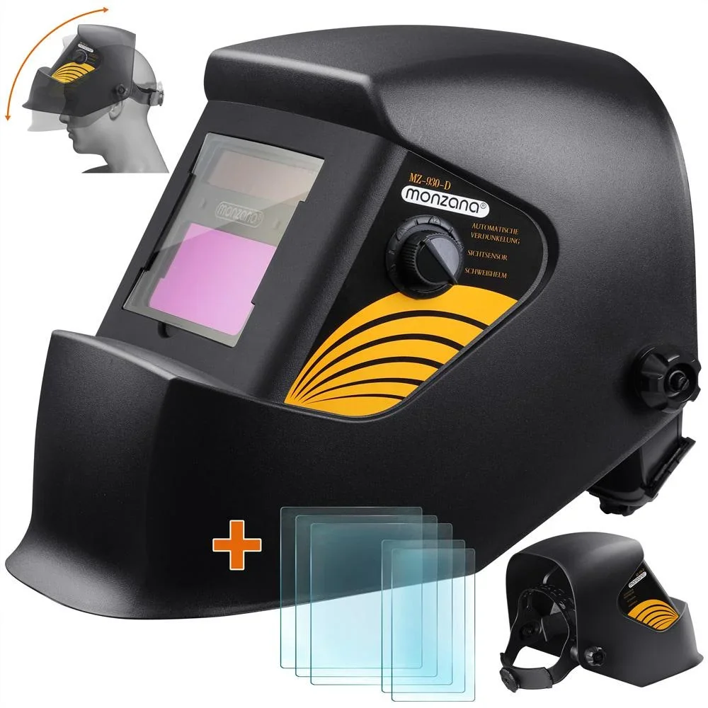 Schweißerhelm mit automatischer Verdunkelungsanlage - 0