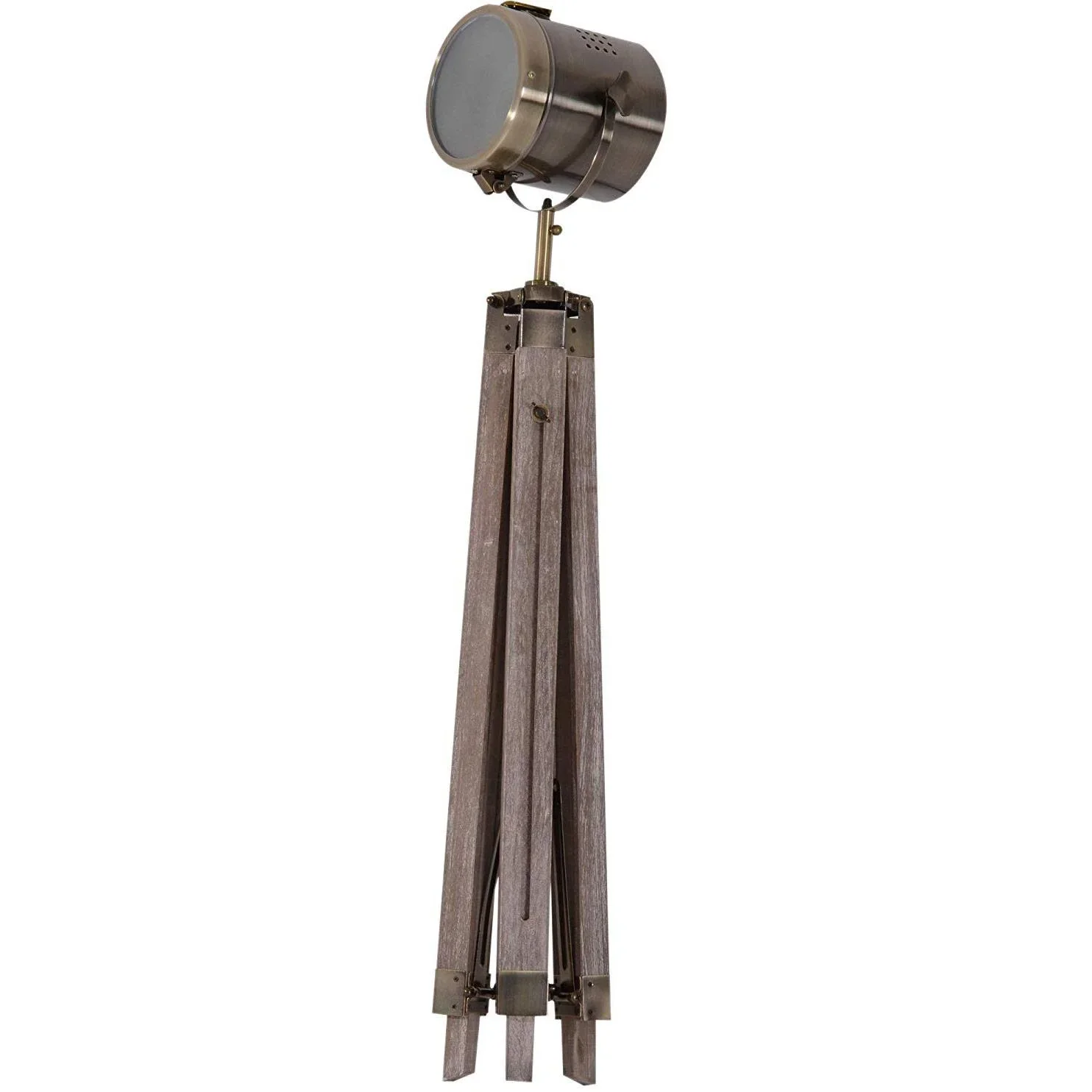 Stehlampe Dreibein 100-140cm E14 Bronze - 1