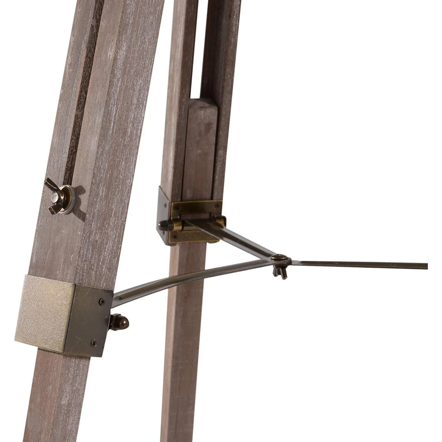 Stehlampe Dreibein 100-140cm E14 Bronze - 4