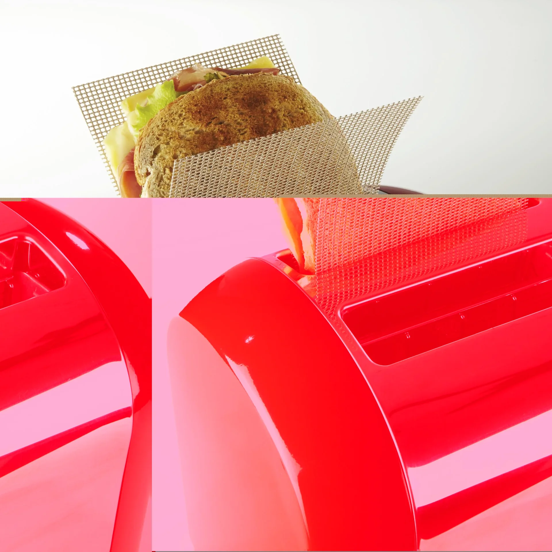 Crispy Toast Tasche 2er Set - Antihaft-Toastasche für Sandwiches und Snacks - 1