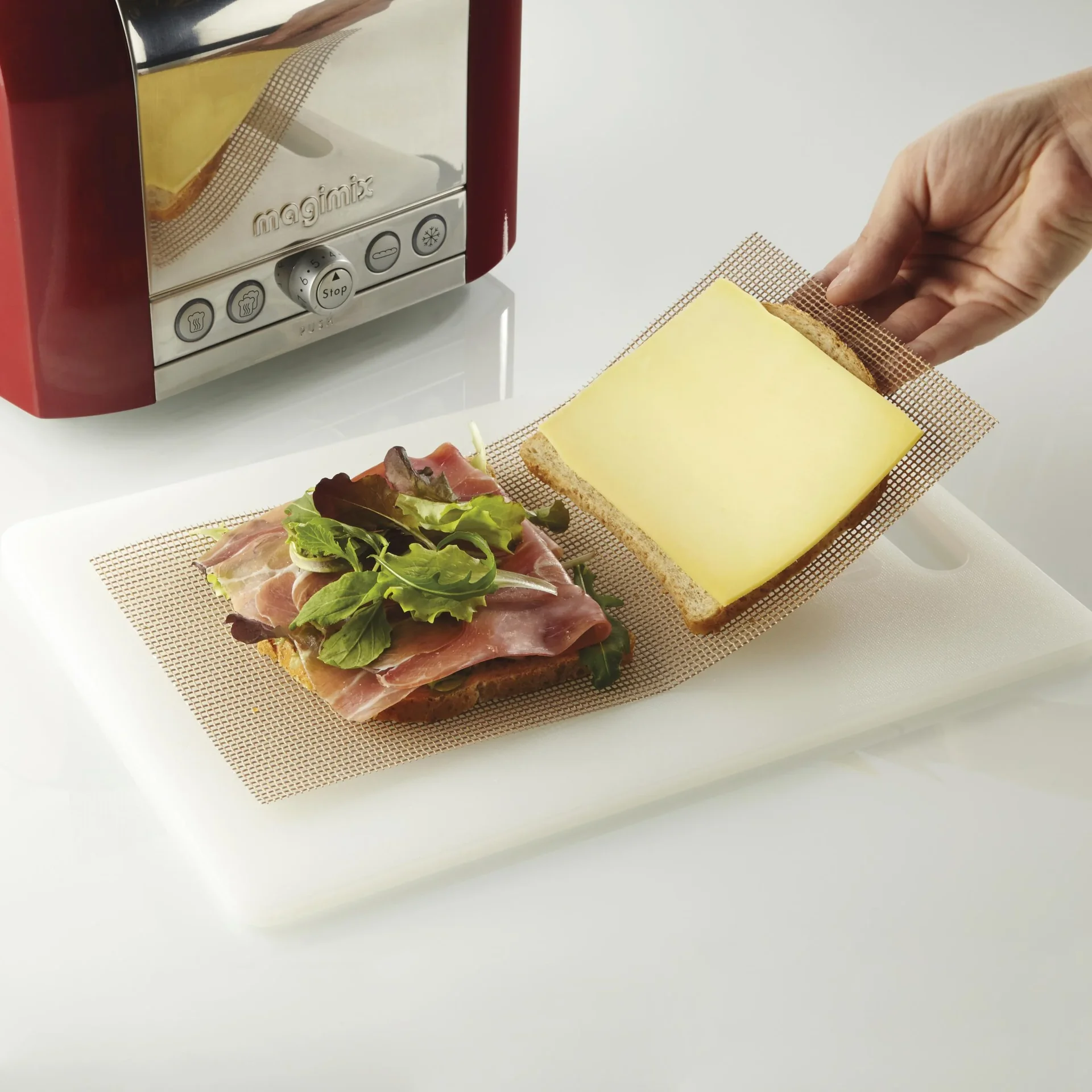 Crispy Toast Tasche 2er Set - Antihaft-Toastasche für Sandwiches und Snacks - 5