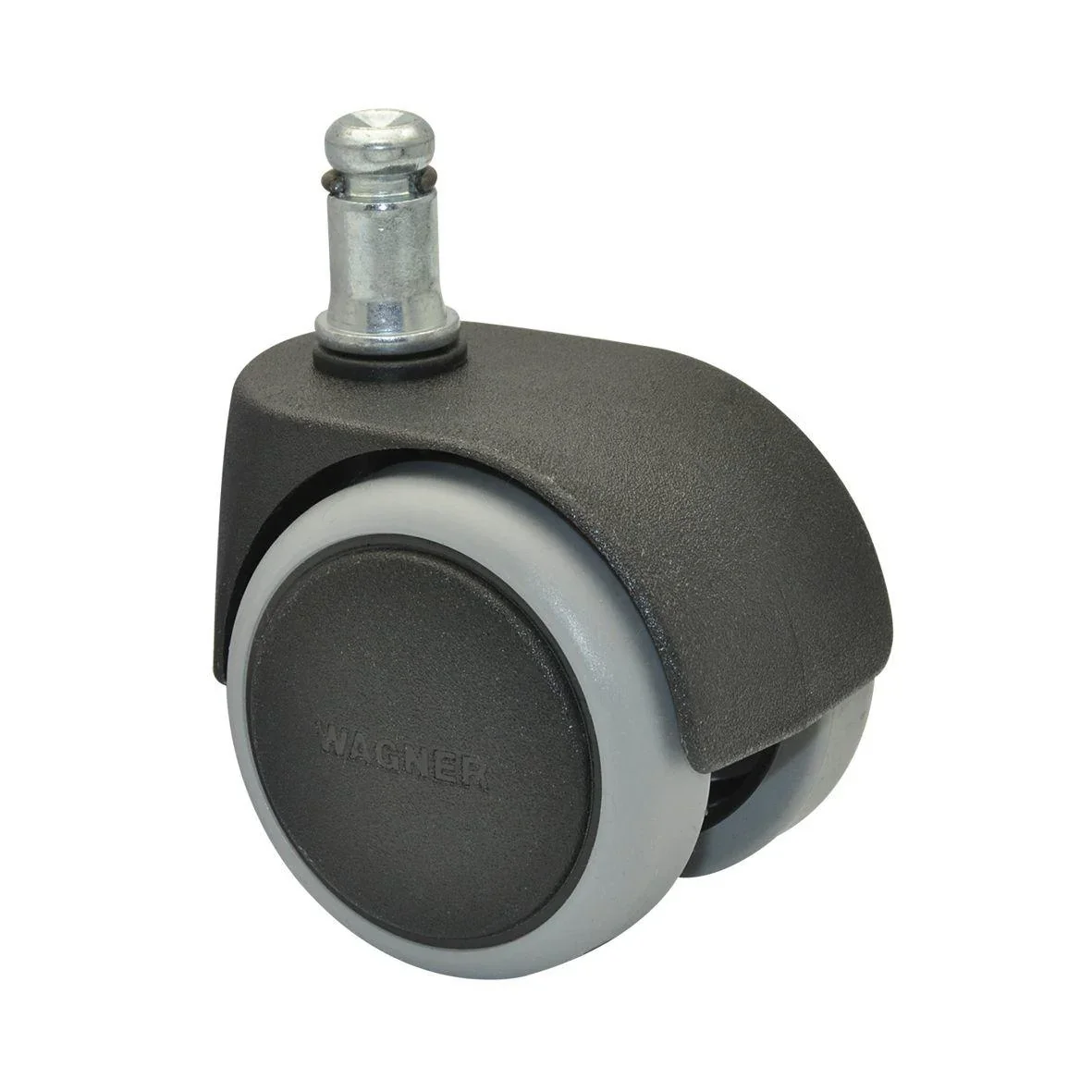 Drehstuhlrollen/Bürostuhlrollen 5 teilig Ø 50 mm, soft, intervallgebremst, Steckstift 11 x 20 mm, Tragkraft 50 kg/Rolle - 1