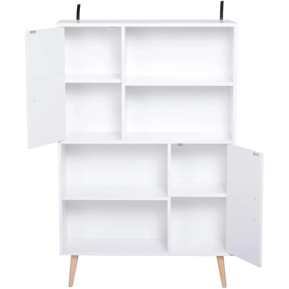 Standregal mit 8 Fächer weiß - 1