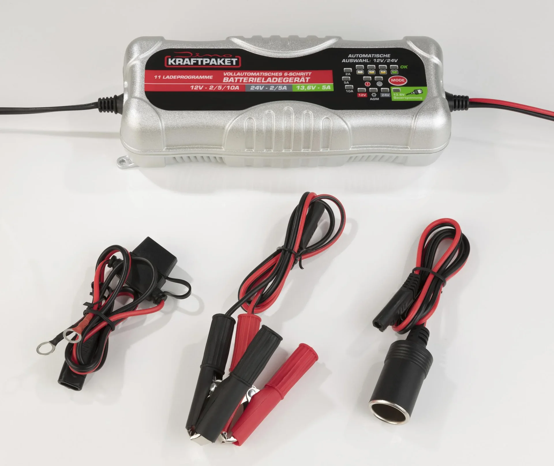 KRAFTPAKET Batterieladegerät 12/24 Volt 10A, 6-stufig - 0