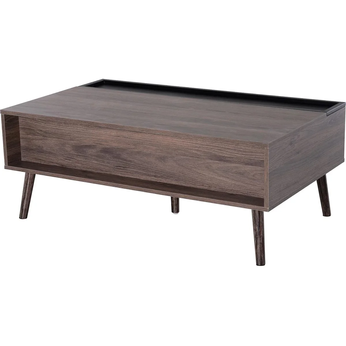 Couchtisch mit aufklappbarer Tischplatte - 2