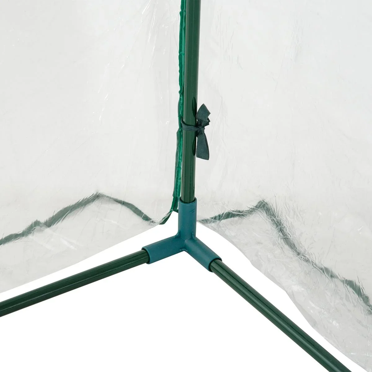 Folientunnel mit 4 Türen transparent/dunkelgrün - 0