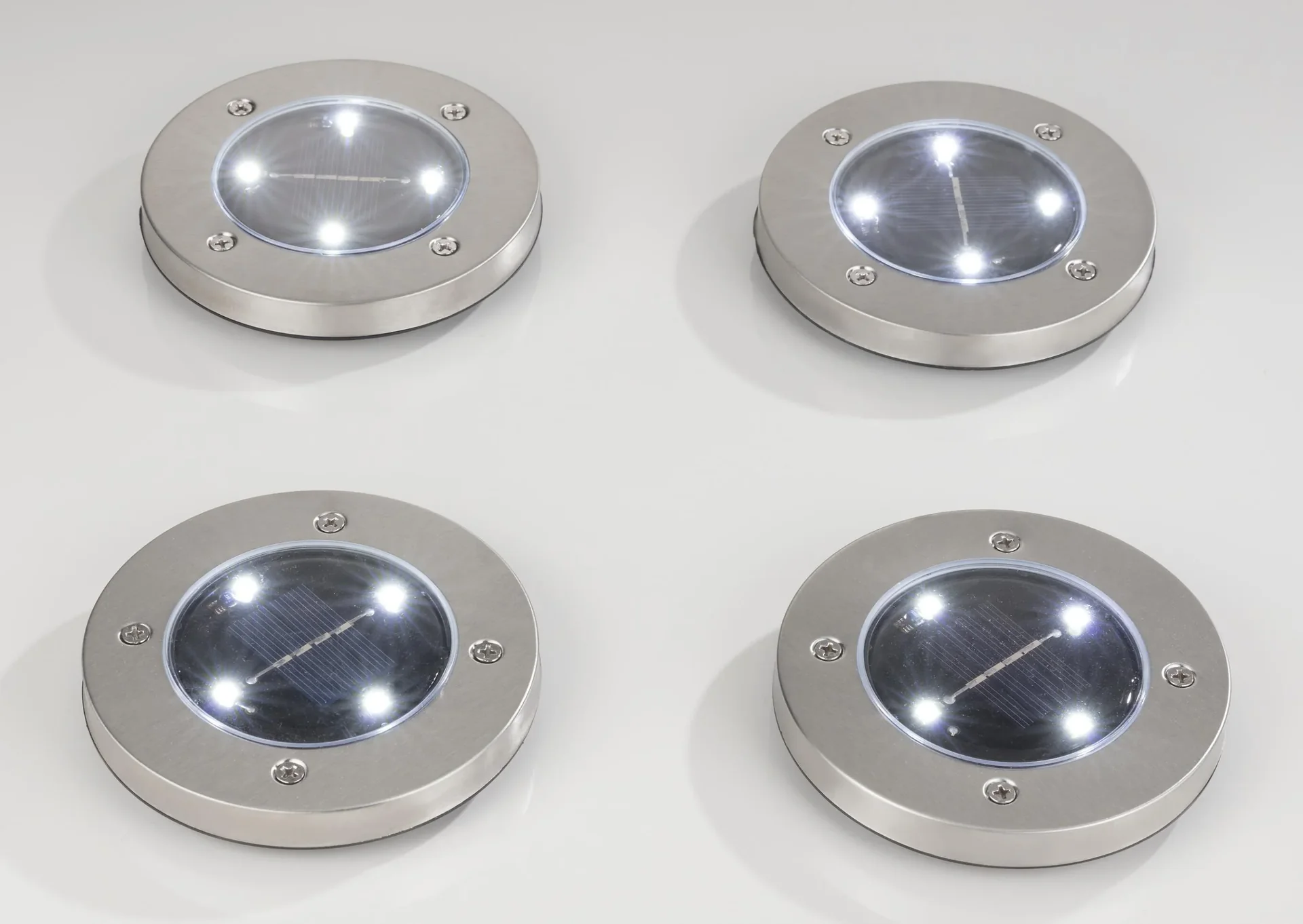 Solar Terrassen-Leuchten - 4 Stück - 0