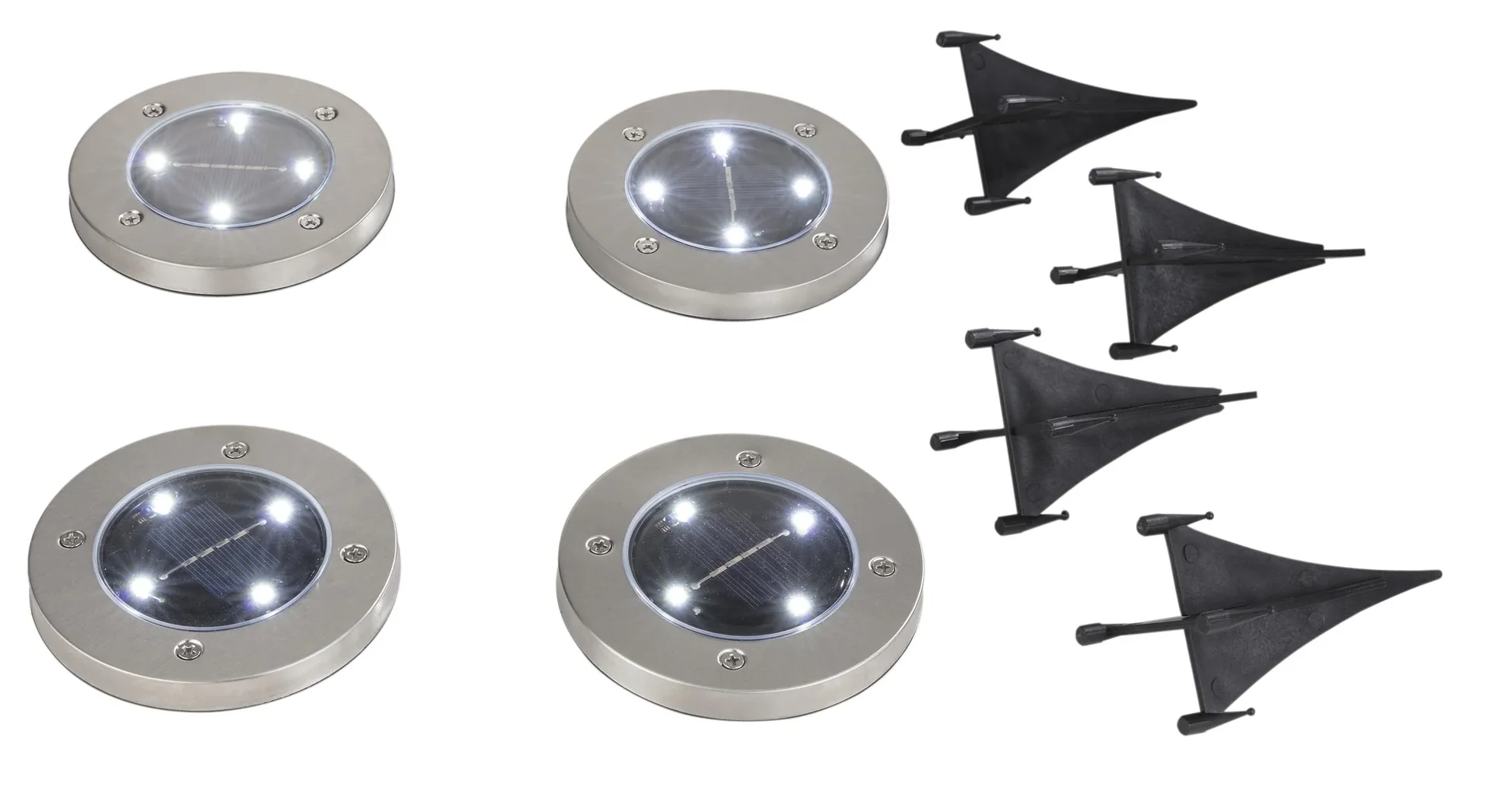 Solar Terrassen-Leuchten - 4 Stück - 1