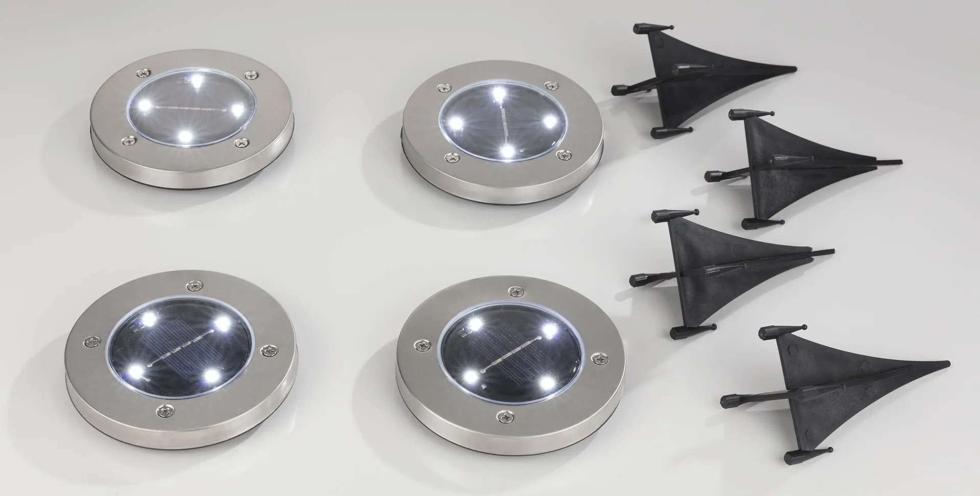 Solar Terrassen-Leuchten - 4 Stück - 2