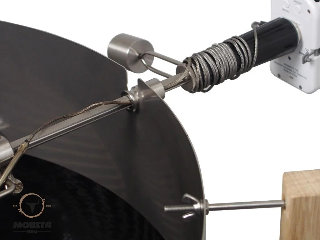 Rotisserie Set mit Batteriemotor - für: 47 und 50 cm Kugelgrill für Smokin# PizzaRing - 1
