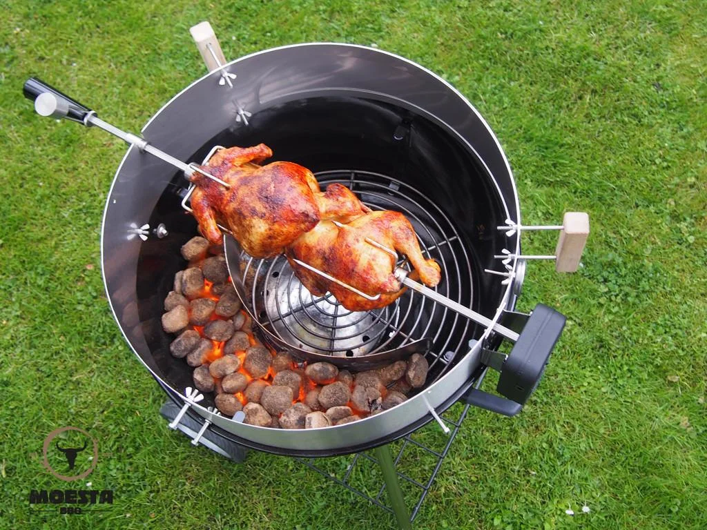 Rotisserie Set mit Batteriemotor - für: 47 und 50 cm Kugelgrill für Smokin# PizzaRing - 2