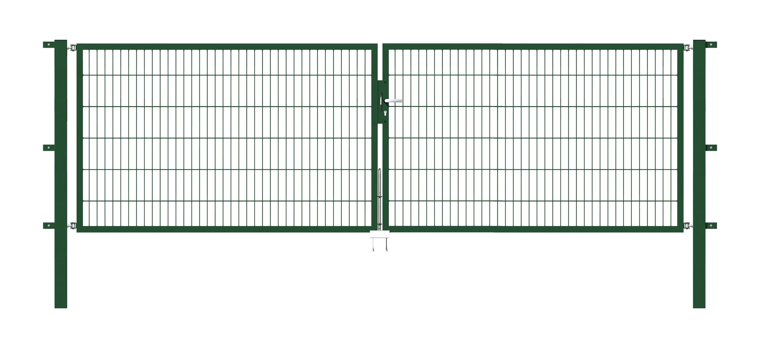 Doppeltor Flexo mit Zubehör, grün, Breite 400 cm, Höhe 120 cm, PF: 80x80 cm - 1