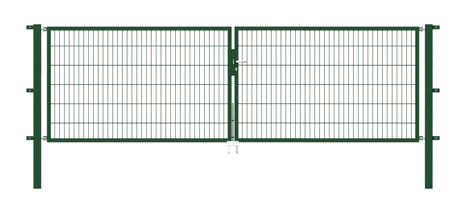 Doppeltor Flexo mit Zubehör, grün, Breite 400 cm, Höhe 120 cm, PF: 80x80 cm - 1