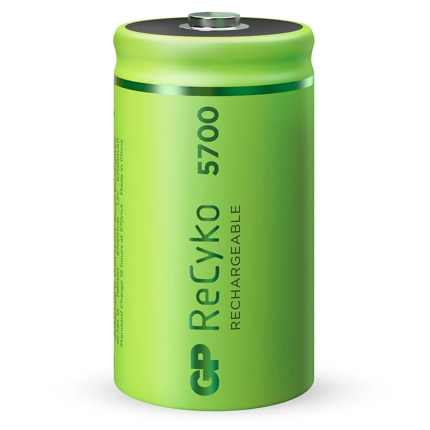 ReCyko Mono D NiMH Akkus mit 5700 mAh, 1,2V - 2 Stück - 1