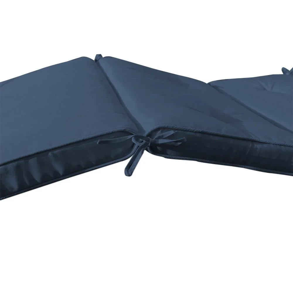 Garten-Kissen - Für Liege - Blau - 173x43x6cm - 3
